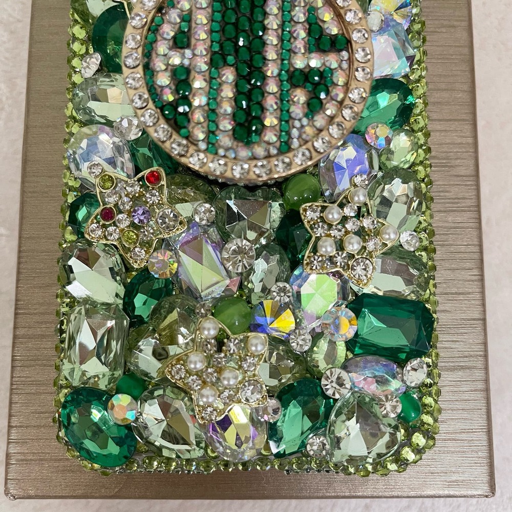 LUX ADDICTION AJS iPhone 12 Personalized Phone Cover Case Protector GEMSTONES - Picture 4 of 7